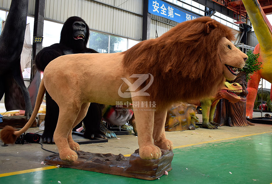 仿真獅子，電動(dòng)獅子，獅子模型，獅子雕塑